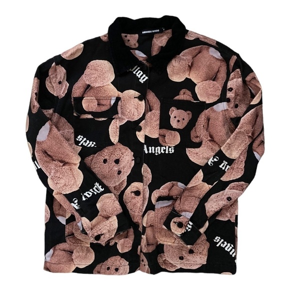 Amanda Whoo Jackets & Blazers - Amanda Whoo Broken Bears Cotton Oversized Jacket
